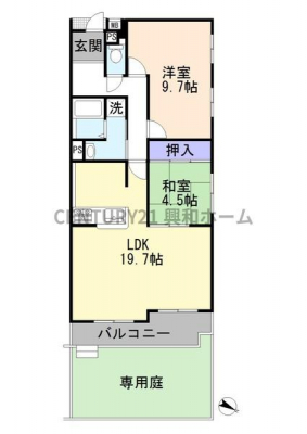 �Ԏ��}�@�y���i�z1280���~���Ԏ��F2LDK����L�ʐρF74.98m2���o���R�j�[�ʐρF6.57m2����p��F19.08m2���\���F�S�؃R���N���[�g3�K��1�K�������Ǘ��`�ԁF�S���ϑ��E����